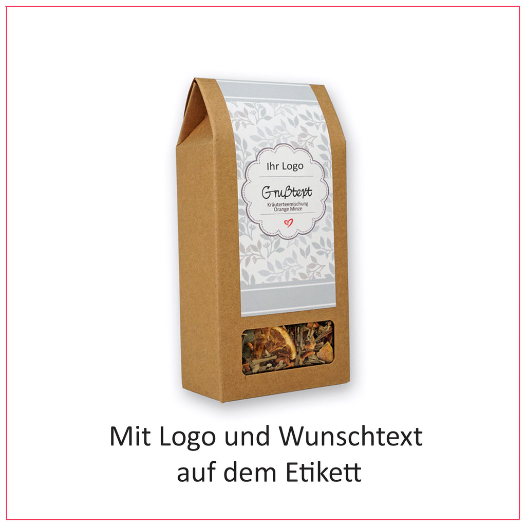 Teegeschenk mit Logo